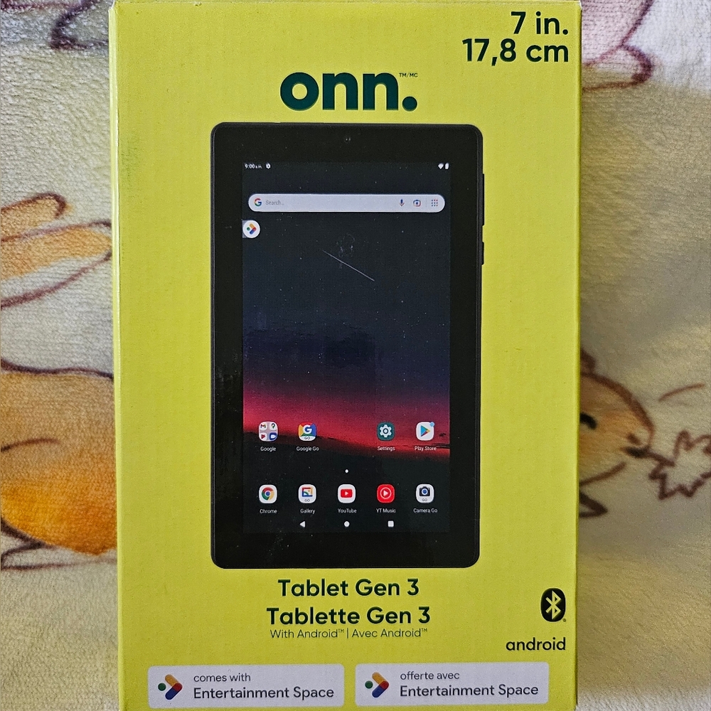 Onn. 7-inch 32 GB Tablet Gen 3 in Grey
